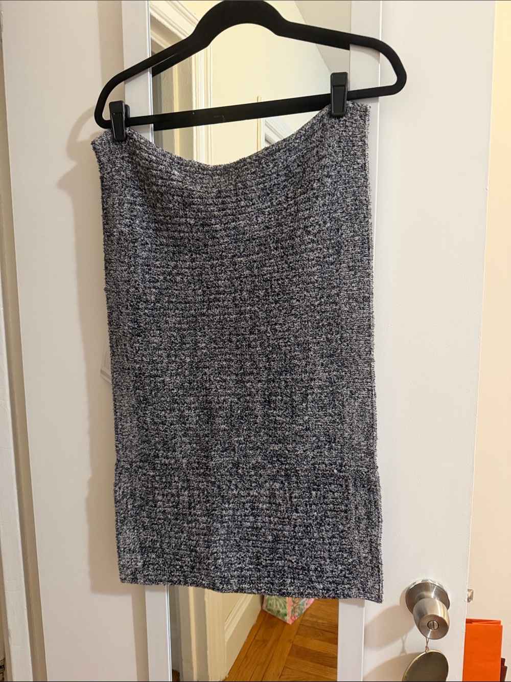Gray Knit Tube Scarf Wrap - Versatile Women’s Accessory